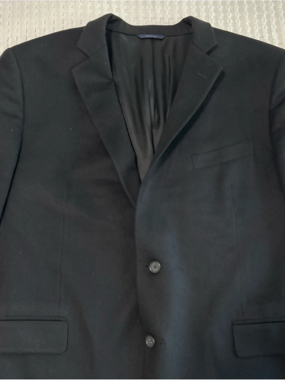 Brooks Brothers Regent Fit Loro Piana 100% Cashmere Black Blazer Sport Coat 48R